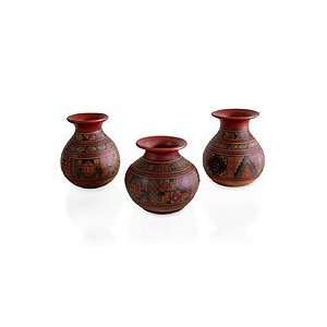  Ceramic vases, Symbols (set of 3)