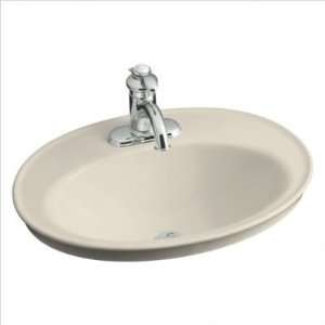  KOHLER K 2075 4 G9 Serif Self Rimming Lavatory, Sandbar 