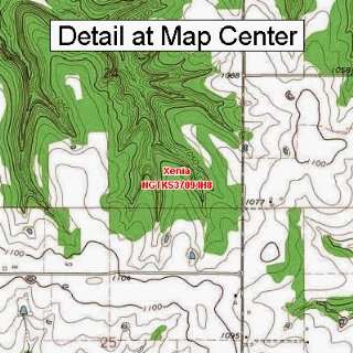   Quadrangle Map   Xenia, Kansas (Folded/Waterproof)