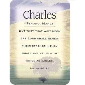 Charles   Meaning of Charles   Name Cards with Scripture   Pack of 5