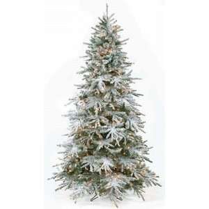  7.5 Untrimmed Flocked Snow Dusted Christmas Tree
