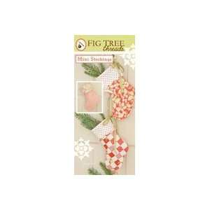 Fig Tree Patterns mini Stockings 3 Pack