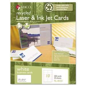  CARD,RECYC BUSINESS,WHT