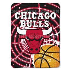 NBA 60 x 80 Super Plush Throw   Chicago Bulls  Sports 