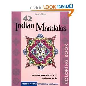  42 Indian Mandalas Coloring Book [Paperback] Monika 