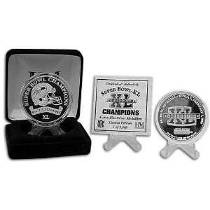   Highland Mint Super Bowl XL Champion Silver Coin