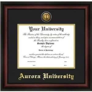  Aurora University Gold Embossed Medallion 18x14 Diploma 