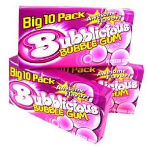 Bubblicious   Bubble Gum, Mega Size, 10 pc gum, 12 count