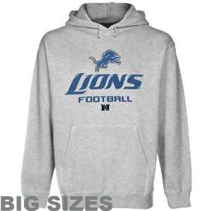  Detroit Lions Ash Big Sizes Critical Victory V Pullover 