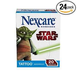  Nexcare Tattoo Waterproof Bandages Star Wars Collection 
