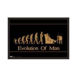  Evolution Of Man Framed Poster