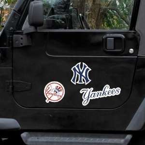 New York Yankees 3 Pack Car Magnets 