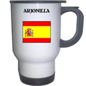  Spain (Espana)   ARJONILLA White Stainless Steel Mug 