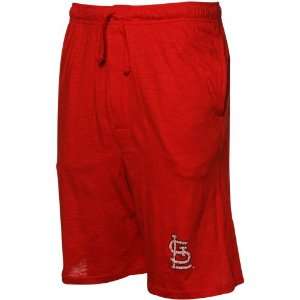   Cardinals Mens Red Slub Sleepwear Shorts (Small)