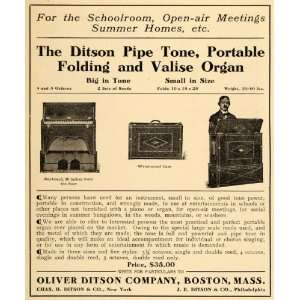   Pipe Tone Folding Valise Organs   Original Print Ad