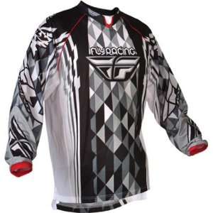  FLY RACING KINETIC MESH YOUTH MX OFFROAD JERSEY BLACK XL 