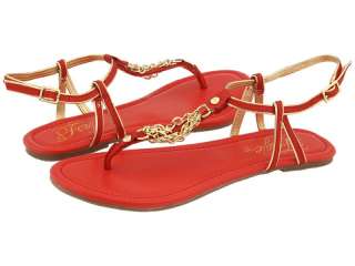 FERGIE RED LEATHER SHOE/SANDAL (SWERVE)  