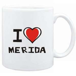  Mug White I love Merida  Cities