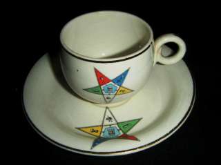 Vintage Homer Laughlin China Eggshell Order of Eastern Star Tea Cup 
