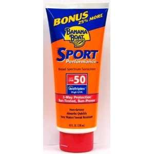 Banana Boat Sport Sunscreen Lotion, SPF 50 10 0z (Pack of 2)