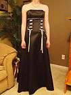 Jessica McClintock NWT corset prom dress size 5   blk and white Free 