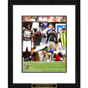 Adrian Peterson Vikings Framed Matted Sports Bar Sign  