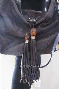   Large Indy Brown Guccissima Leather Top Handle Shoulder Bag  