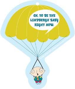 The Family Guy Stewie Lindbergh Baby Figure Patch  