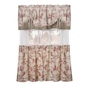  Vintage Vine Tier Valance