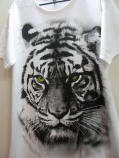 Tiger Animal Fashion 80s New Wave Punk Rock T Shirt L  