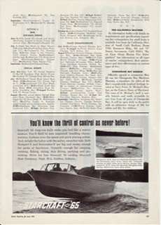 Starcraft ’65 Deep V Hull Boats 1965 Print Ad  