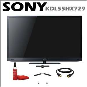  KDL 55HX729 55 Inch 1080p 3D LED HDTV with Built In Wi Fi + Sony TV 