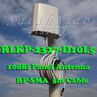 10dBi Wimax WiFi Wlan Wireless Panel Antenna RP SMA 5M Cable RLKP 2327 