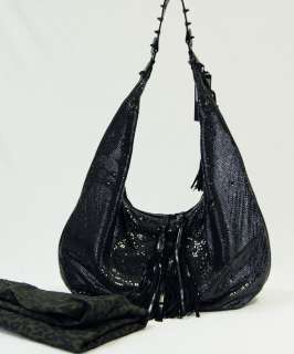 Rebecca Minkoff NWT Black Mesh Hobo Handbag Purse Retail $295 SALE 