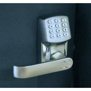 Electronic Keyless Door Lock Set   Polished Nickel (Left Handed 