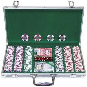  Trademark Games 300   Pc. Clay   Coin Inlay Casino Chip 
