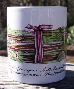 CORDON BLEU Lavender Mint Marjoram Herb Pink Green Mug  