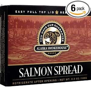 Alaska Smokehouse Salmon Spread Totem Design, 3.5 Ounce Boxes (Pack of 