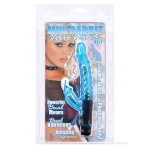  Jelly mini rabbit vibro wand   blue Health & Personal 