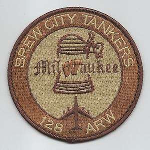 128th AIR REFUELING WING BREW CITY TANKERS NEW desert patch 