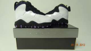 Toddlers Nike Air JORDAN 10 RETRO (TD) Size 3 10 White/Violet/Black 