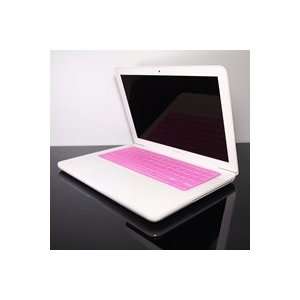 TopCase Transparent HOT PINK Keyboard Silicone Skin Cover for Macbook 