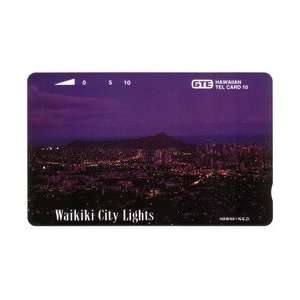  Collectible Phone Card 10u Waikiki City Lights & GTE Logo 