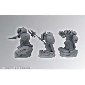   28mm Fantasy Miniatures Spartan SF Warriors Set 1 (3) Toys & Games