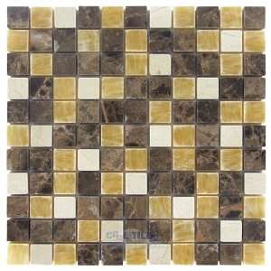   glass tile   1 x 1 stone mosaic tile in eclair