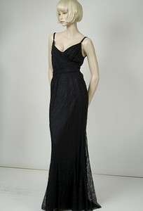 New D&G Lace Gown Womens Long Dress Black Size 42  