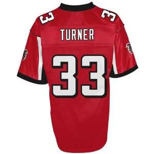  Falcons #33 Michael Turner Red Jerseys Authentic Football Jersey 