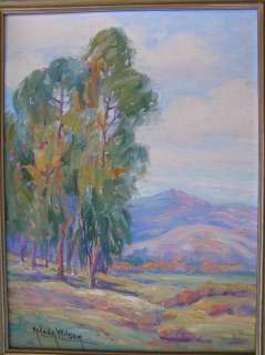 American NV CA Listed Nevada Wilson Framed Oil Painting Landscape 