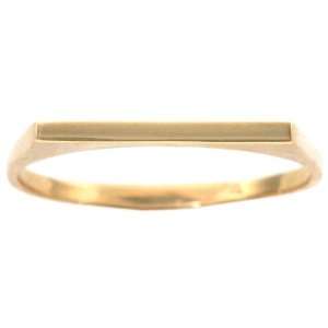  14K Yellow Gold Plain Spacer Band Ring Plain Metal, size5 