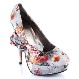 Amber 11 Bow Floral Stiletto Pump